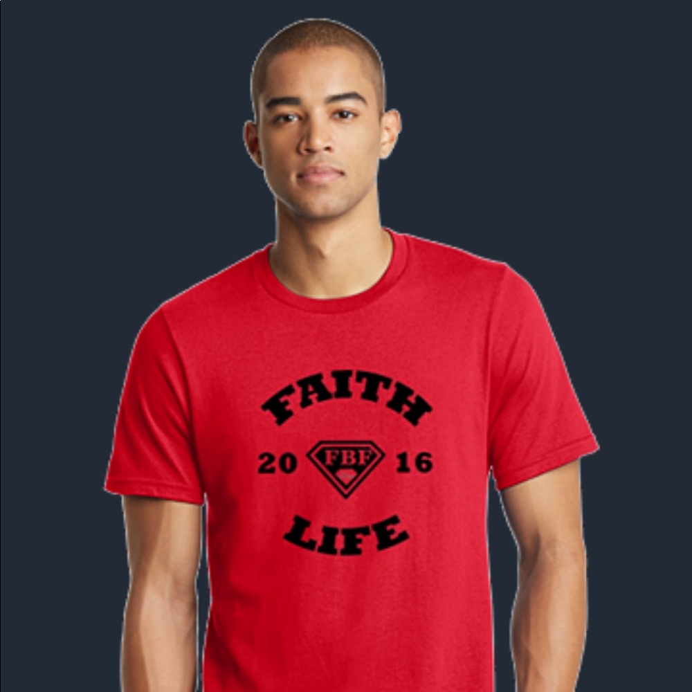 Faith Before Fame Men’s Cotton T-shirt